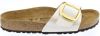 Birkenstock Madrid Grote Buckle Slippers 1015279 36 , Beige, Dames online kopen