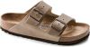 Birkenstock Arizona smalle schuifregelaars , Bruin, Heren online kopen