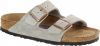 Birkenstock Arizona zachte voetbedden Suede lederen sandalen , Beige, Dames online kopen