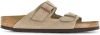 Birkenstock Arizona zachte voetbedden Suede lederen sandalen , Beige, Dames online kopen