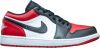 Jordan 1 Low Bred Toe Sneakers Nike, Rood, Heren online kopen
