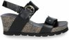 Panama Jack Velvet B1 Sandals , Zwart, Dames online kopen