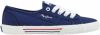Pepe Jeans Pls31287 Brady Sneakers , Blauw, Dames online kopen