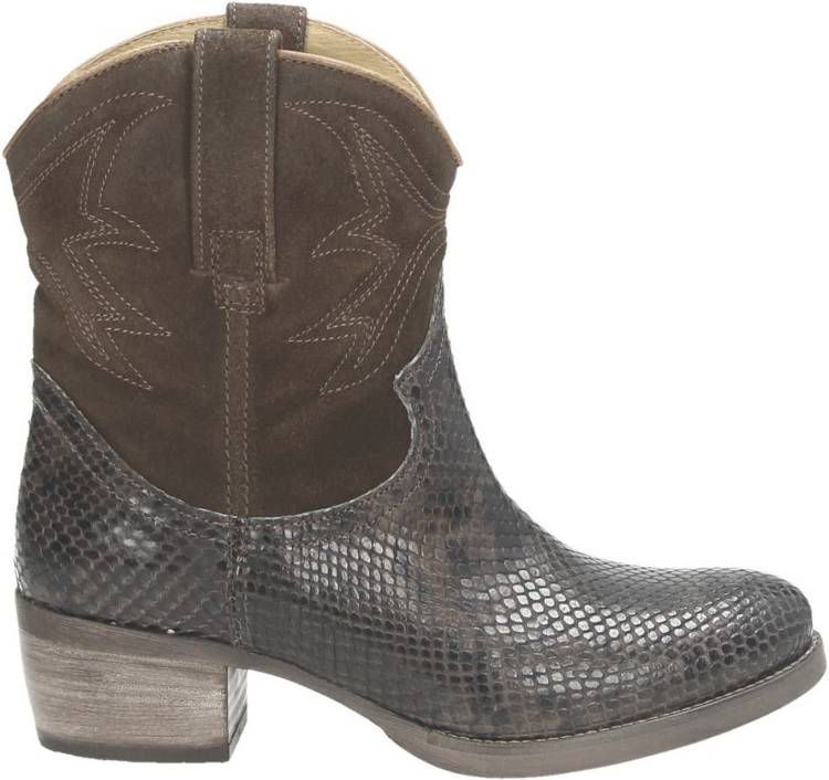 Hoge zwarte cowboylaars |Junk Gypsy | borduursels | Vrouwelijke hak