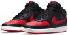 Nike court vision mid sneakers zwart/rood heren online kopen
