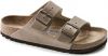 Birkenstock Arizona smalle schuifregelaars , Bruin, Heren online kopen