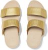 FitFlop Dames leren dames slippers textured slides online kopen