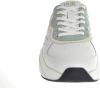 HUB Rock leren sneakers wit/groen online kopen