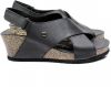 Panama Jack Valeska Basics B2 sandalen met sleehak zwart online kopen