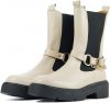 Toral 12790 hoge leren chelsea boots off white online kopen