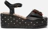 Gioseppo Laramie sandalen met sleehak zwart online kopen